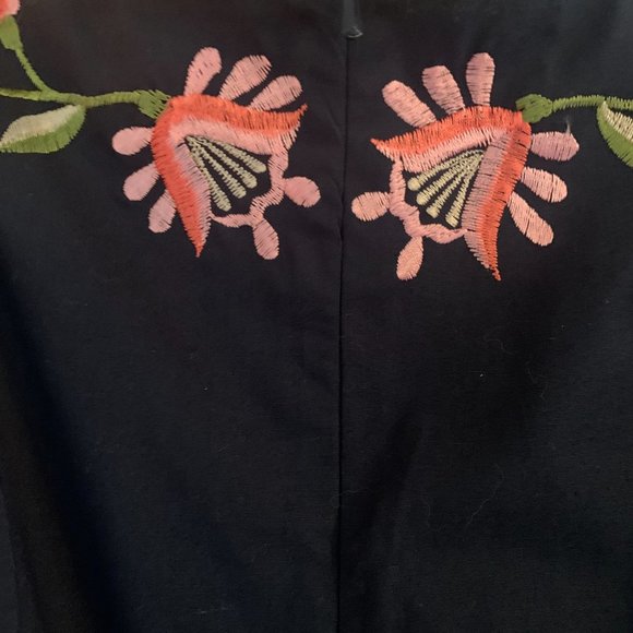 Eshakti Embroidered Cotton Midi Dress - Picture 4 of 4